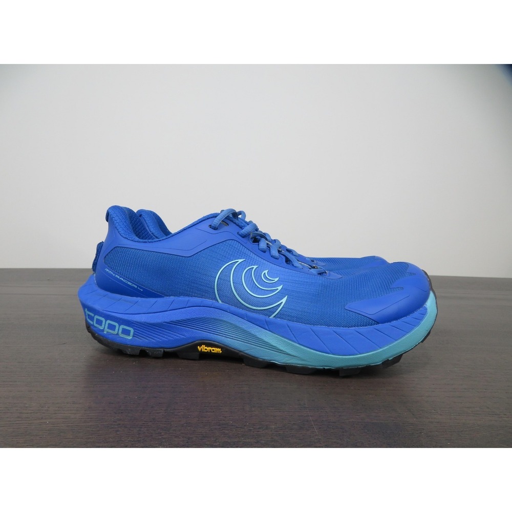Topo MTN Racer 4 Shoes Womens 9 Blue Trail Running Vibram Sneakers Athletic